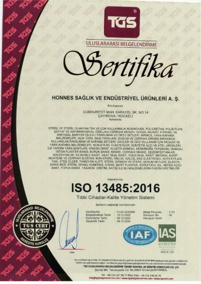 HONNES SAĞLIK ISO-13485