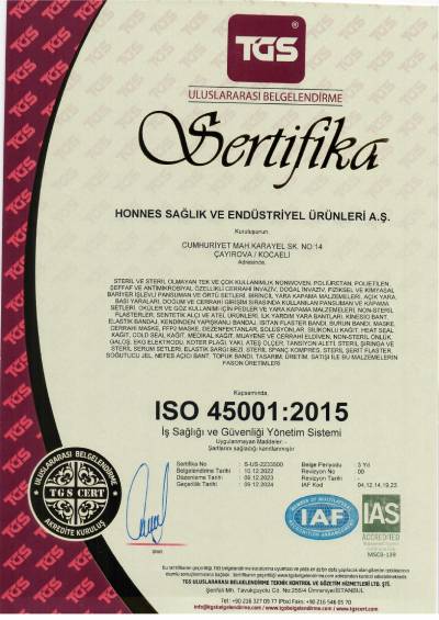 HONNES SAĞLIK ISO-45001
